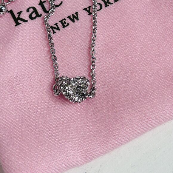 Kate Spade New York Sailor's Knot Pave Crystals Pendant Necklace - Picture 2 of 13